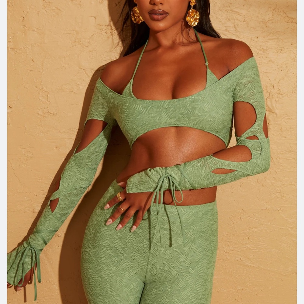 Laced crop top
